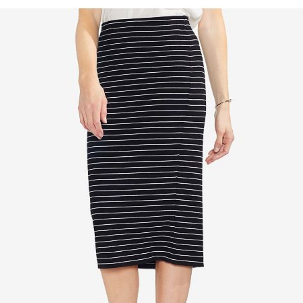 Vince camuto stripped skirt